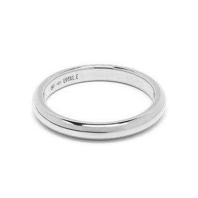 Alliance Absolu.e Signature 3mm - Or blanc 18k - joaillerie France - Loyale Paris - 1