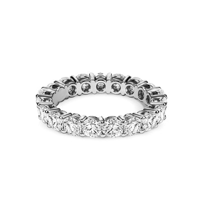 Bague Eternity - Or blanc 18k - diamant éthique - Loyale Paris