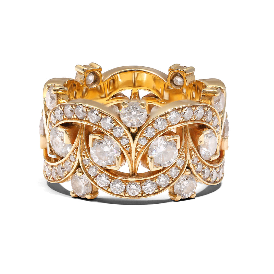 Bague Étoiles Filantes - Or jaune 18k - diamant éthique - Loyale Paris - 1