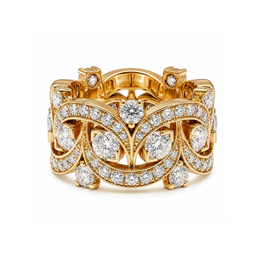 Bague Étoiles Filantes - Or jaune 18k - diamant éthique - Loyale Paris - 1