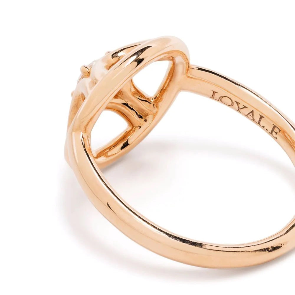 Bague Perpétuel.le 0.25ct - Or rose 18k - diamant éthique - Loyale Paris