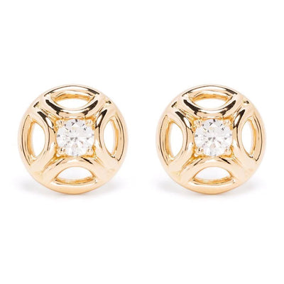 Boucles d'oreilles Perpétuel.le 0.25ct x2 - Or jaune 18k - diamant éthique - Loyale Paris