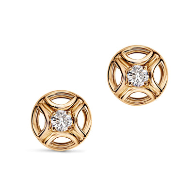 Boucles d'oreilles Perpétuel.le 0.25ct x2 - Or jaune 18k - diamant éthique - Loyale Paris