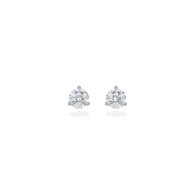 Boucles d'oreilles Pur.e 0.25ct x2 - Or blanc 18k - diamant éthique - Loyale Paris