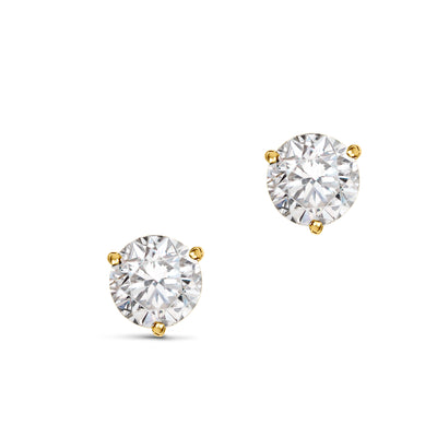 Boucles d'oreilles Pur.e 0.25ct x2 - Or jaune 18k - diamant éthique - Loyale Paris