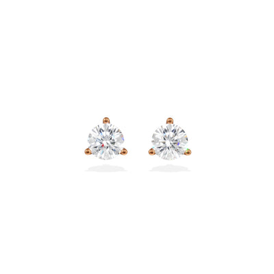 Boucles d'oreilles Pur.e 0.5ct x2 - Or rose 18k - diamant éthique - Loyale Paris