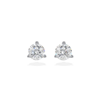 Boucles d'oreilles Pur.e 1ct x2 - Or blanc 18k - diamant éthique - Loyale Paris