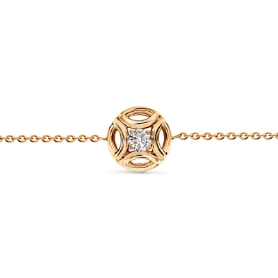 Bracelet Perpétuel.le 0.25ct - Or rose 18k - diamant éthique - Loyale Paris