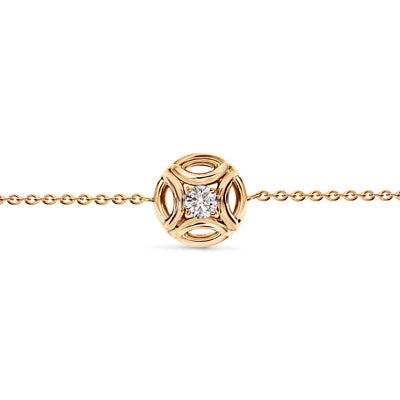 Bracelet Perpétuel.le 0.25ct - Or rose 18k - diamant éthique - Loyale Paris