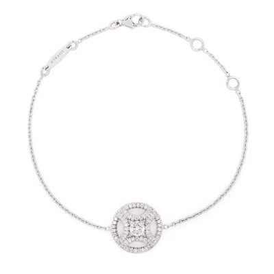 Bracelet Perpétuel.le 0.25ct pavé - Or blanc 18k - diamant éthique - Loyale Paris