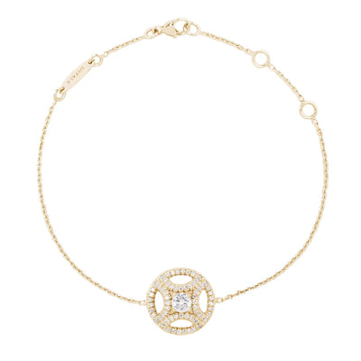 Bracelet Perpétuel.le 0.25ct pavé - Or jaune 18k - diamant éthique - Loyale Paris