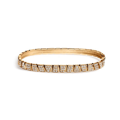 Bracelet jonc Ride & Love pavé - Or rose 18k - diamant éthique - Loyale Paris