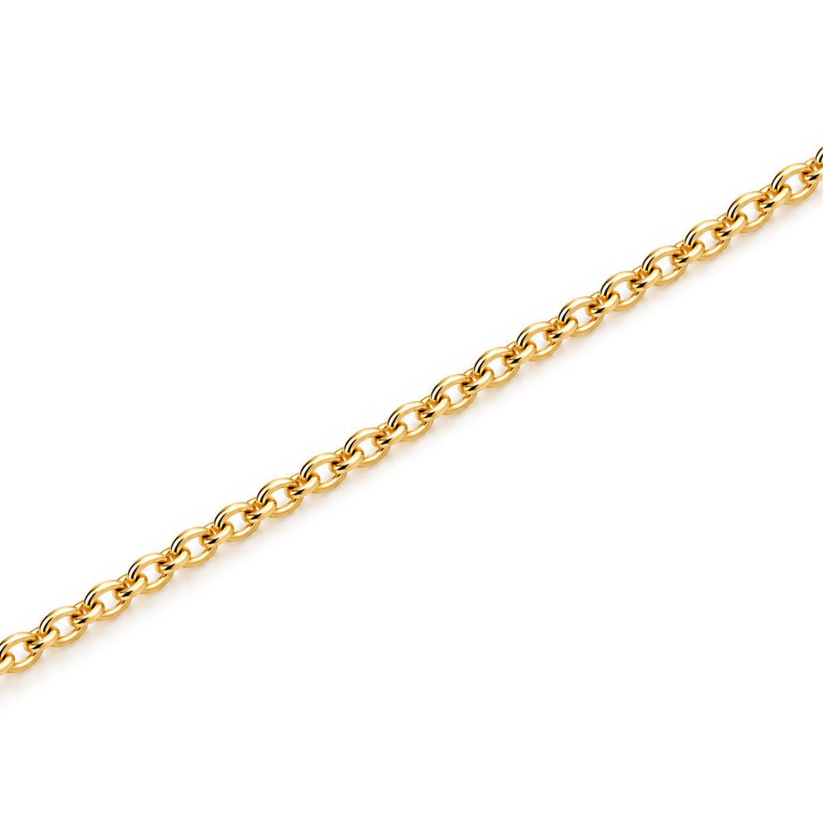 Chaine Forcat Rose fine Or jaune 18k Loyale Paris