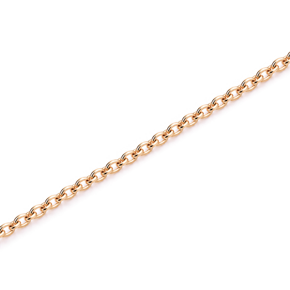 Chaine Forcat Rose fine Or Rose 18k Loyale Paris