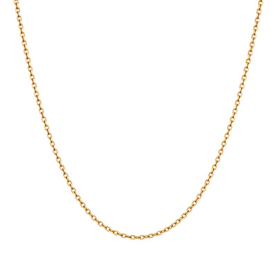 Chaine Forcat diamantee fine de 45cm Or Jaune 18k Loyale Paris