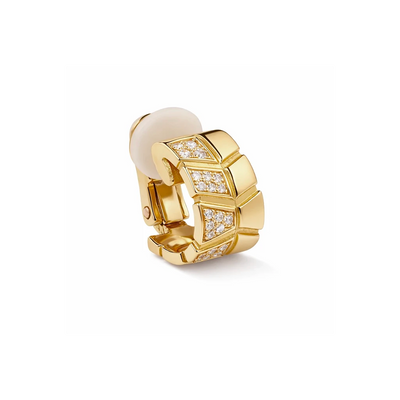 Clip Earcuff Ride & Love semi-pavée - Or jaune 18k - diamant éthique - Loyale Paris