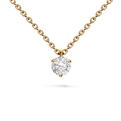 Pendentif Pur.e 0.25ct - Or jaune 18k - diamant éthique - Loyale Paris