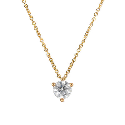 Pendentif Pur.e 0.5ct - Or jaune 18k - diamant éthique - Loyale Paris
