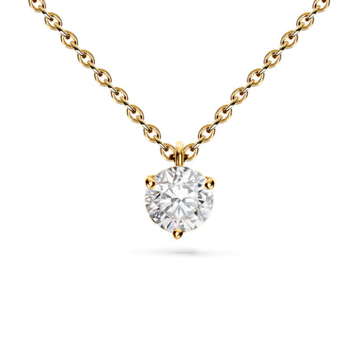 Pendentif Pur.e 0.5ct - Or jaune 18k - diamant éthique - Loyale Paris