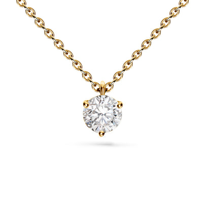 Pendentif Pur.e 0.5ct - Or jaune 18k - diamant éthique - Loyale Paris