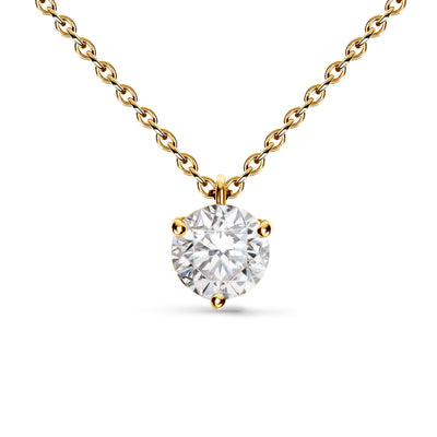 Pendentif Pur.e 1ct - Or jaune 18k - diamant éthique - Loyale Paris