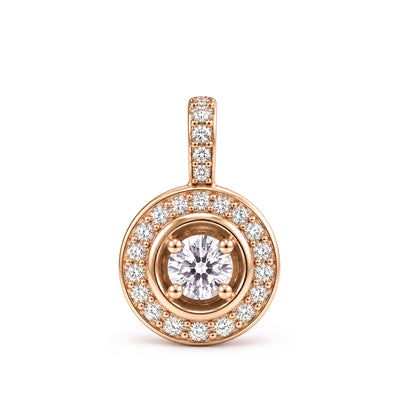 Pendentif Rayons Classic Or rose 18k talisman Diamant ethique Loyale Paris