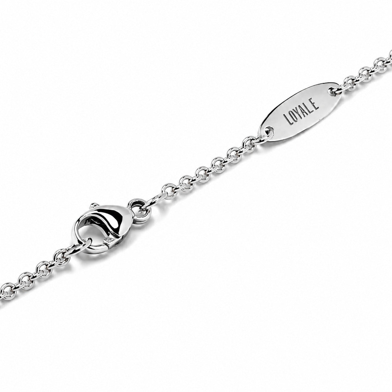 Pendentif Ride & Love pavé Small - Or blanc 18k - diamant éthique - Loyale Paris
