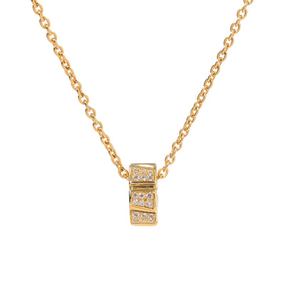 Pendentif Ride & Love pavé Small - Or jaune 18k - diamant éthique - Loyale Paris