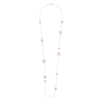 Sautoir Perpétuel.le semi-pavé - Or rose 18k - diamant éthique - Loyale Paris