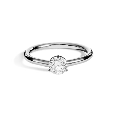 Solitaire Absolu.e 0.5ct - Or blanc 18k - diamant ethique - Loyale Paris - 1