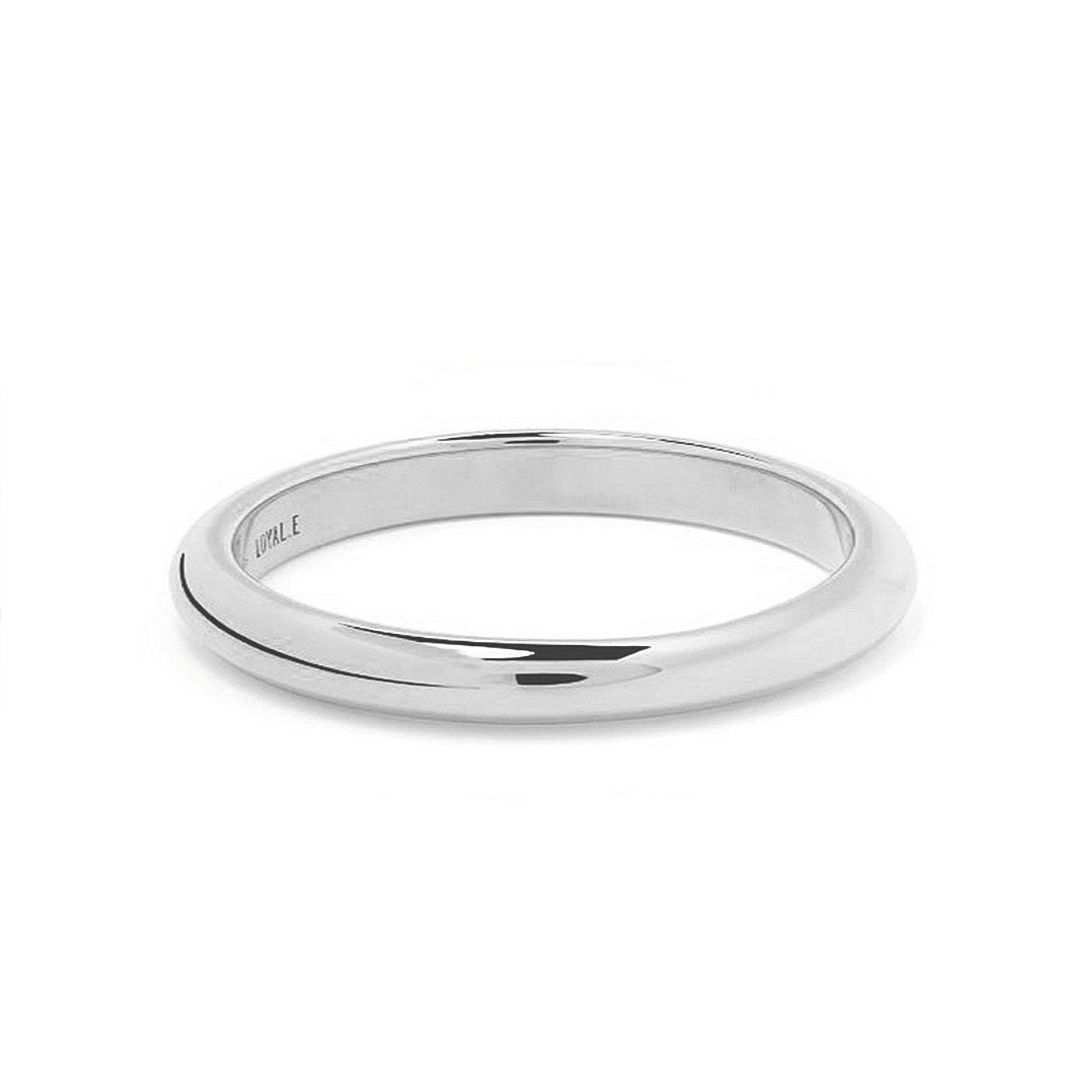Alliance Absolu.e Demi-jonc 2mm - Or blanc 18k - joaillerie France - Loyale Paris - 1