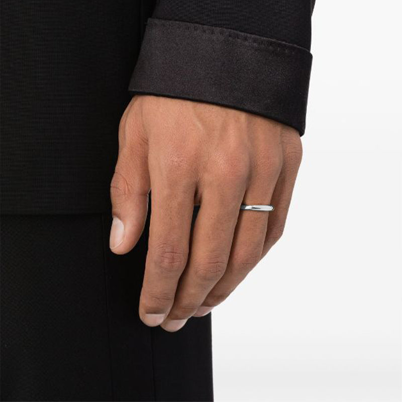 Alliance Absolu.e Demi-jonc 3mm - Or blanc 18k - joaillerie France - Loyale Paris - 1