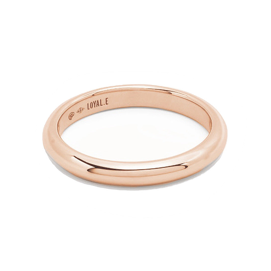 Alliance Absolu.e Demi-jonc 3mm - Or rose 18k - joaillerie France - Loyale Paris - 1