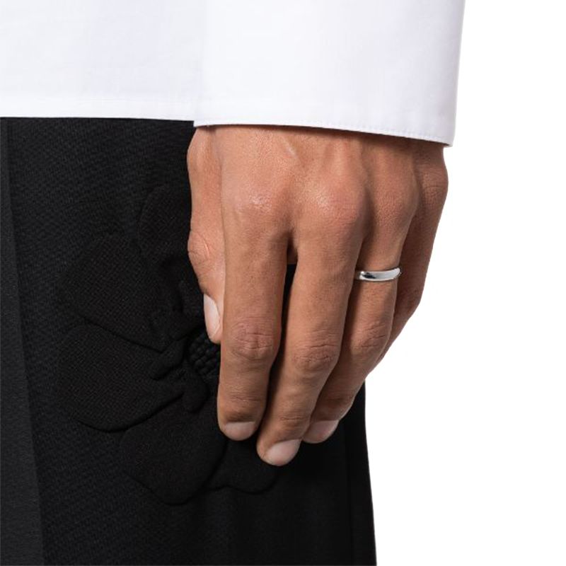 Alliance Absolu.e Demi-jonc 4mm - Or blanc 18k - joaillerie France - Loyale Paris - 1