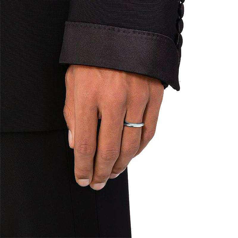 Alliance Absolu.e Duo 4mm - Or blanc 18k - joaillerie France - Loyale Paris - 2