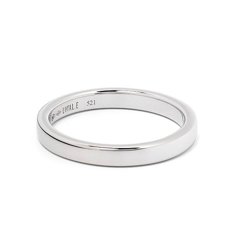 Alliance Absolu.e Ruban 3mm - Or blanc 18k - joaillerie France - Loyale Paris - 1