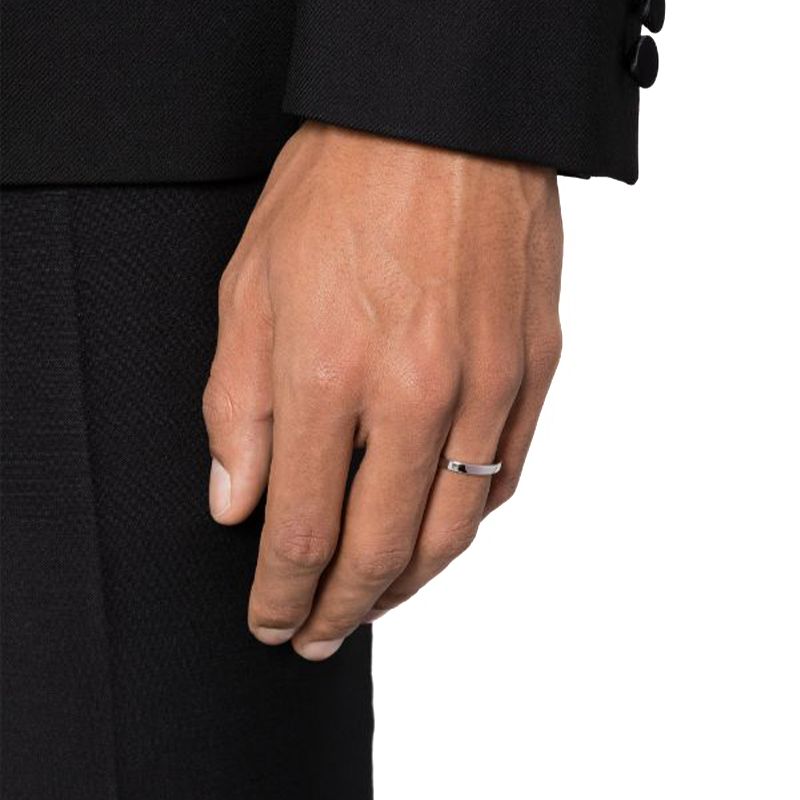 Alliance Absolu.e Ruban 3mm - Or blanc 18k - joaillerie France - Loyale Paris - 1