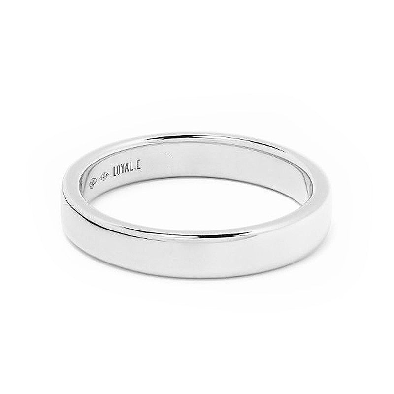 Alliance Absolu.e Ruban 4mm - Or blanc 18k - joaillerie France - Loyale Paris - 1