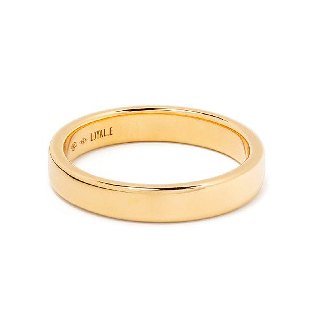 Alliance Absolu.e Ruban 4mm - Or jaune 18k - joaillerie France - Loyale Paris - 1