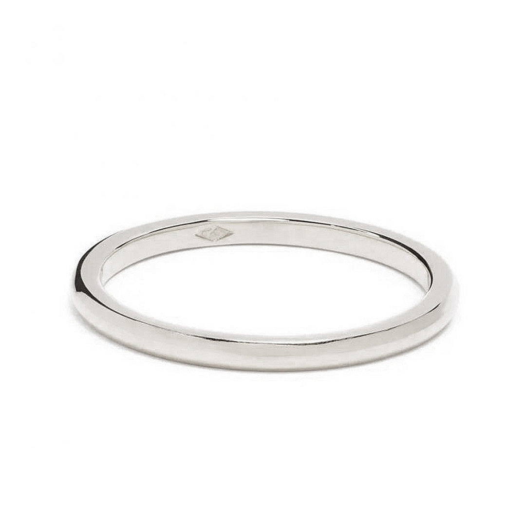 Alliance Absolu.e Signature 2mm - Or blanc 18k - joaillerie France - Loyale Paris - 1