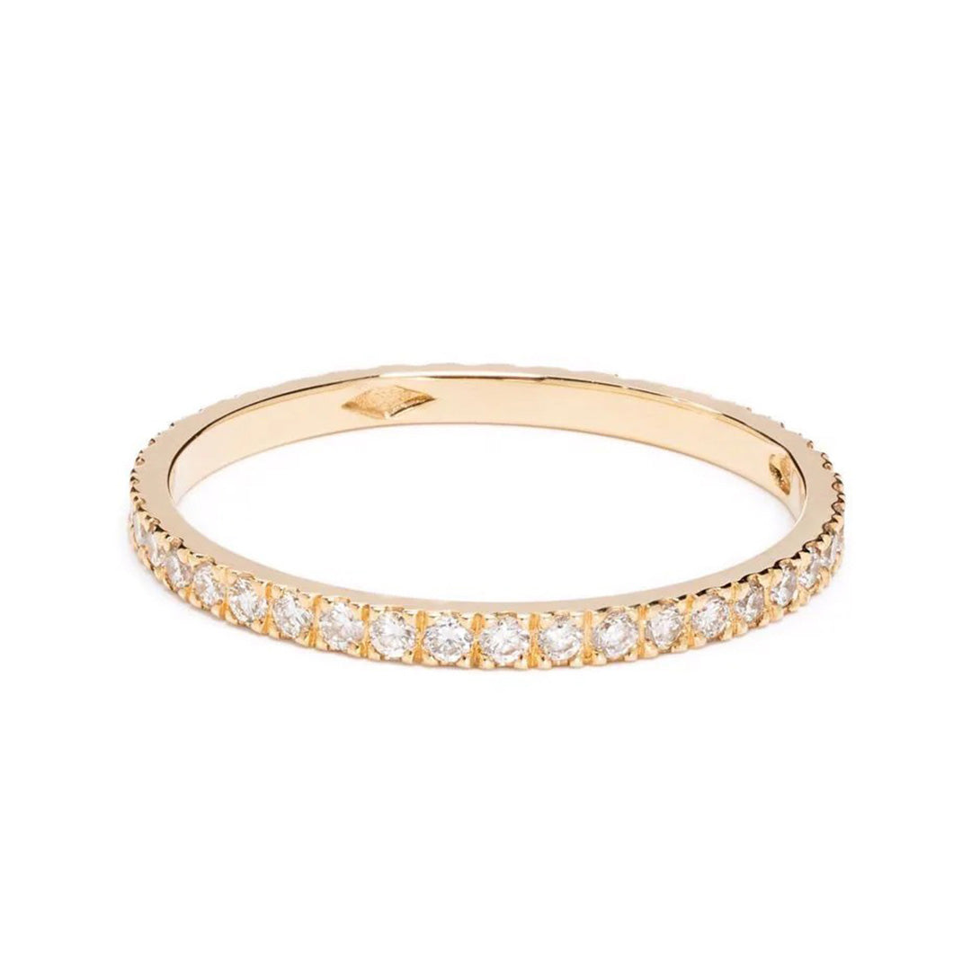 Alliance Absolu.e pavée - Or jaune 18k - diamant éthique - Loyale Paris