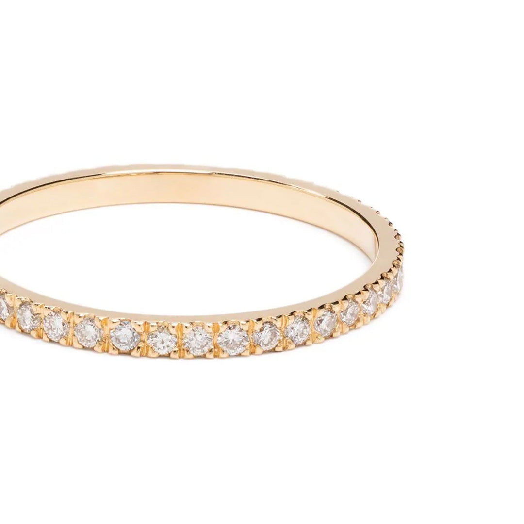 Alliance Absolu.e pavée - Or jaune 18k - diamant éthique - Loyale Paris