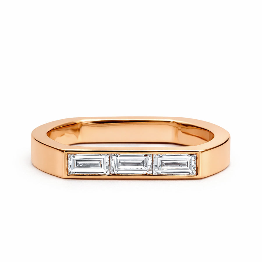 Alliance Uraeus Duo Or rose 18k diamant ethique Loyale Paris