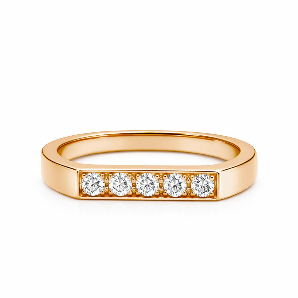 Alliance Uraeus Brillant Or Rose 18k diamant ethique Loyale Paris
