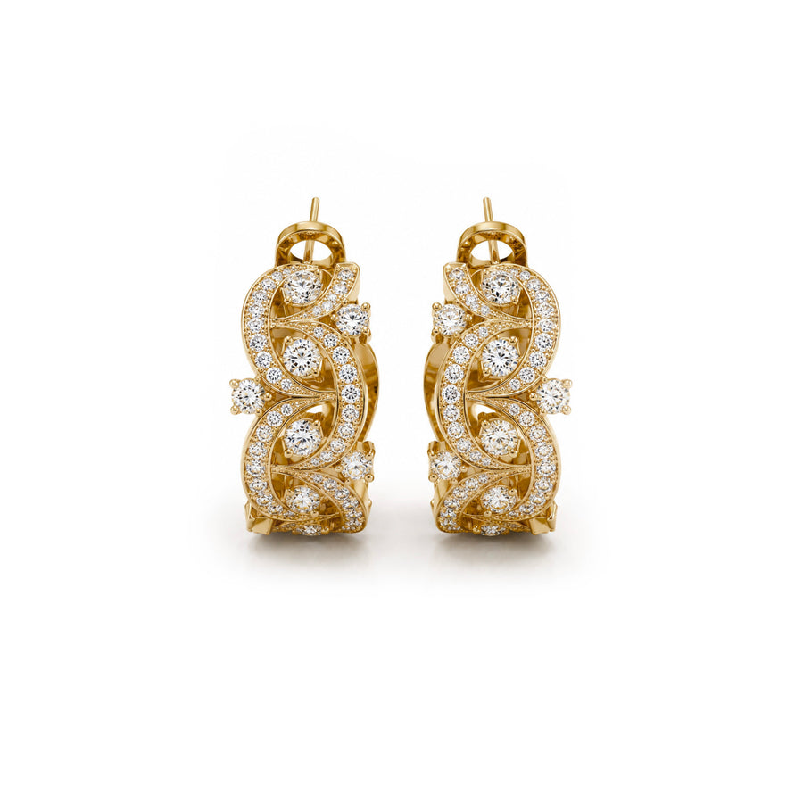 Boucles d'oreilles Etoiles Filantes - Or Jaune 18k - diamant éthique - Loyal.e Paris