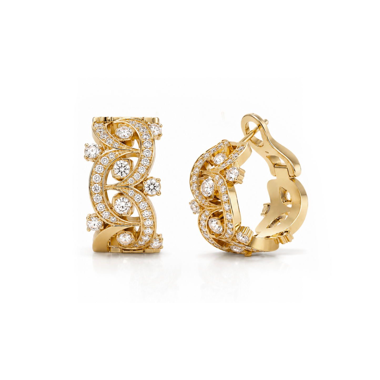 Boucles d'oreilles Etoiles Filantes - Or Jaune 18k - diamant éthique - Loyal.e Paris