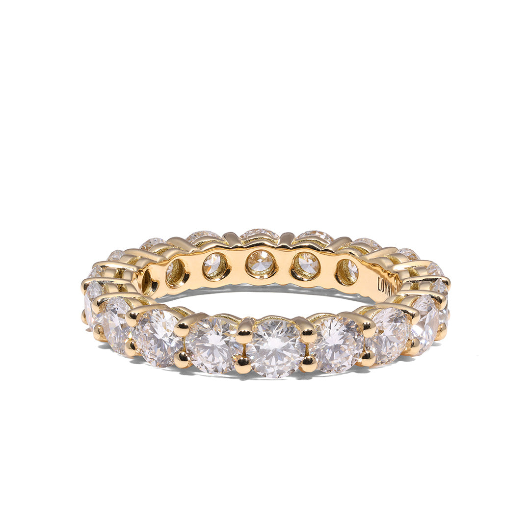 Bague Eternity - Or jaune 18k - diamant éthique - Loyale Paris