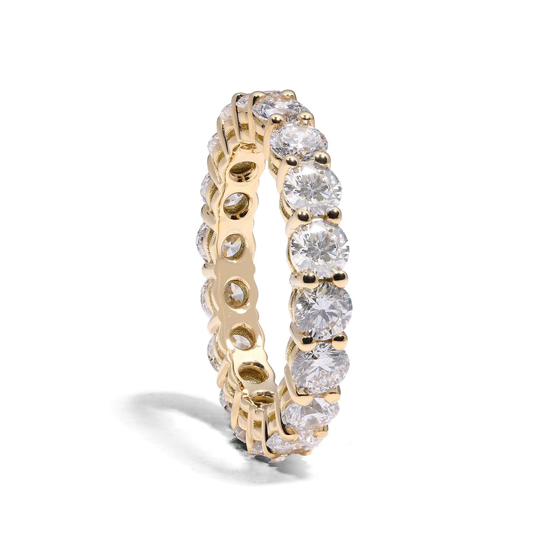 Bague Eternity - Or jaune 18k - diamant éthique - Loyale Paris