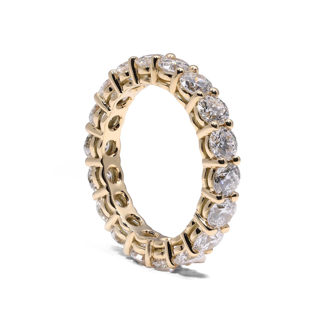 Bague Eternity - Or jaune 18k - diamant éthique - Loyale Paris