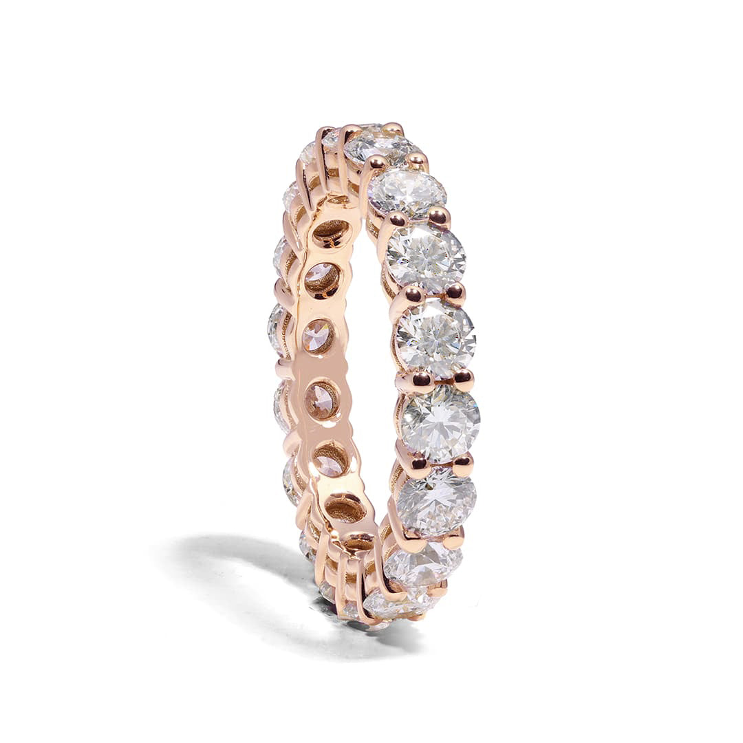 Bague Eternity - Or rose 18k - diamant éthique - Loyale Paris